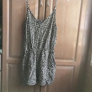 H&M Divided cheetah print romper